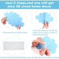 thumbnail image 4 of 16 PCS 3D Cloud Raindrop Decorations, Paper Raindrop Hanging Banners Hanging Ceiling Decor, 4 of 5