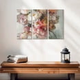 thumbnail image 2 of Elephant Stock Blush Bouquet Wall Art - Horizontal Multi Panel Canvas - Living Room Wall Decor - Floral And Botanical Multi Panel - Pink And Gray Decor By Danhui Nai - 23" x 14", 2 of 4