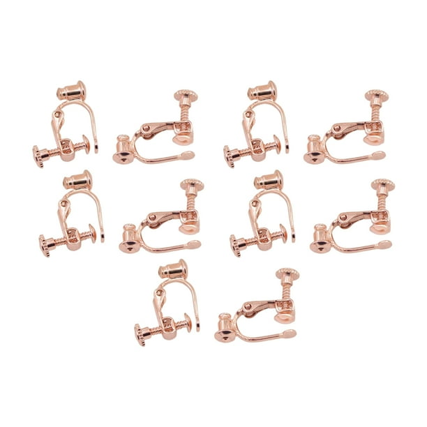 Qarigey Convertidores de Clip para oreja, accesorios para pendientes, hechos a mano, bricolaje, con almohadillas de plástico de bucle, Ropa, zapatos y accesorios Miscelánea Tipo4