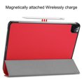 thumbnail image 5 of Dteck iPad Pro 12.9 inch 2022/2021/2020/2018 Case, Slim Tri Fold Stand Protective Hard PC Back Cover Shell for iPad Pro 12.9 inch 6th/5th/4th/3rd Gen, Red, 5 of 7