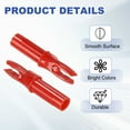 thumbnail image 3 of Uxcell Archery Arrows Nocks 6.2mm, Plastic Insert Arrow Nock Replacement Arrow Tails for Shooting Compound Recurve Multicolor, 3 of 7