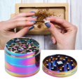 thumbnail image 4 of smoke crusher herb grinder herb crusher Leaf Pattern Smoking Grinder Colourful Zinc Alloy Smoke Crusher Grinding Tool Gift ANGGREK II3117, 4 of 8