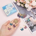 thumbnail image 3 of 1 Box 20Pcs Stitch Markers Crochet Stitch Marker Butterfly Enamel Cute Charms Removable Leverback Clasp Charm Locking Metal Knitting Markers, 3 of 9