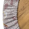 thumbnail image 5 of Ambesonne Floral Design Fitted Round Tablecloth, Linear Vintage Damask, 56"- 60" Diameter, Pale Ruby Pale Sepia, 5 of 5