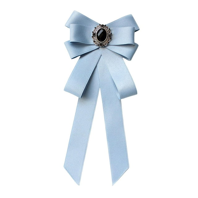 Broche de cinta con lazo preatado para mujer, con para mujer y niña, pajarita elegante para accesorios de disfraces, blusa de fiesta de Salvador Corbatas de cinta