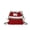 Red, variant on Crossbody Crochet Flower Purse Tote Bag for Women Handmade Knitted Drawstring Bucket Bag Shoulder Handbag.