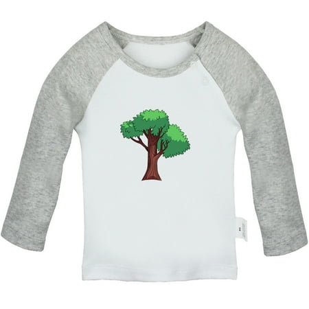 

Nature Pattern Jungle T shirt For Baby Newborn Babies T-shirts Infant Tops 0-24M Kids Graphic Tees Clothing (Long Gray Raglan T-shirt 0-6 Months)