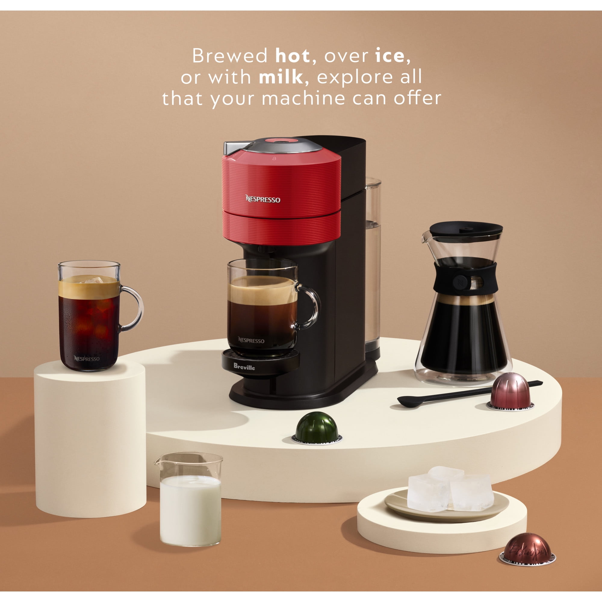 Vertuo Next Coffee and Espresso Maker in Red, BNV520RED1BUC1