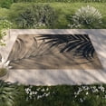 thumbnail image 2 of HOMETRENDS 8 ft. x 10 ft. Black and Tan Polyweave Outdoor Rug, Line Palm, 2 of 9