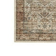 thumbnail image 3 of Rectangular Polypropylene Rug with Medallion Pattern, Large, Brown, 3 of 4