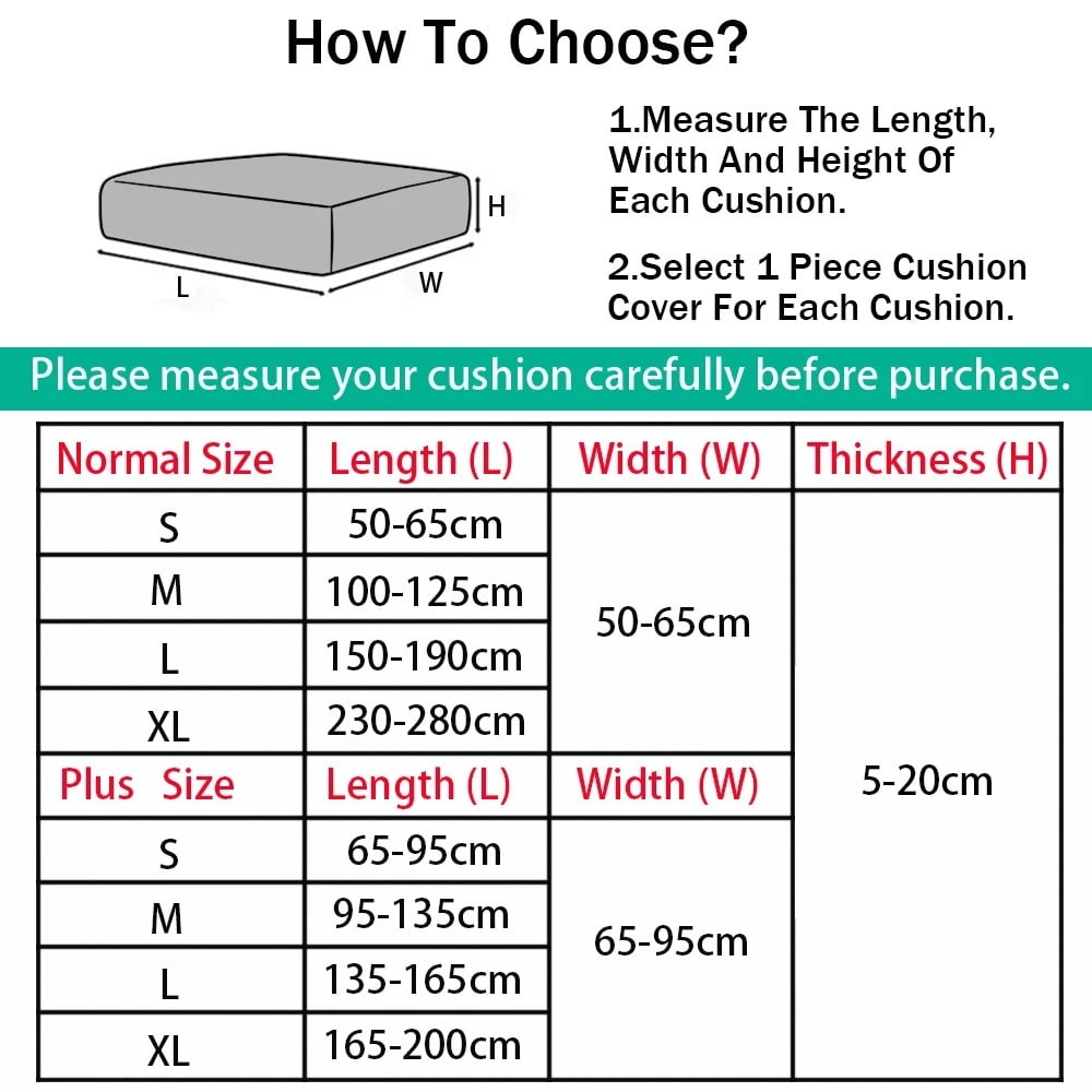 Waterproof Jacquard Sofa Seat Cushion Cover Elastic Removable Sofa Cover L Shape Armchair Sofa Slipcovers