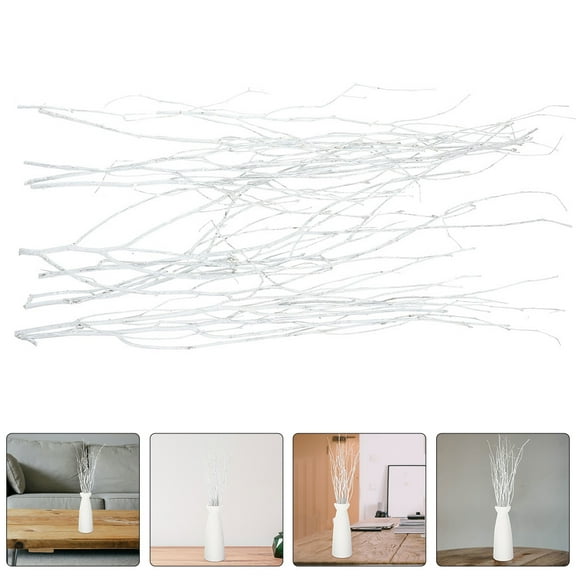 HONMEET Home Branches Decor Birch Branches White 12Pcs Simple Style Flower Arrangement