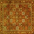 thumbnail image 1 of Ahgly Company Machine Washable Indoor Square Persian Yellow Traditional Area Rugs, 6' Square, 1 of 4