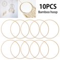 thumbnail image 1 of EIMELI 10 Pcs Anneau Attrape-Rêves Rond en Bois Cerceau en Bambou Outils de Bricolage, 1 of 11