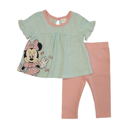 Disney Minnie Mouse Flare Top and Leggings Set (Baby Girls)