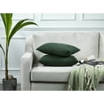 thumbnail image 6 of 3S Brother's Solid Cushion Cover Super Soft & Cozy Home Décor Throw Pillow Case for Chair Couch Bedroom & Livingroom Décor Pillowcase with Invisible Zipper Set of 2 Pieces -Duck Green 12"x20" Each, 6 of 8