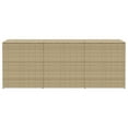 thumbnail image 4 of vidaXL Garden Storage Box Mix Beige 259.9 Gal Poly Rattan, 4 of 10