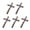 Brown, variant on Necvior 5pcs Wooden Christ Jesus for Cross Suffering Statue Religious Prayer Crucifix Hanging Pendant Hand Holding