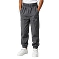 thumbnail image 5 of Nilvkv Boys Cargo Pants, Boys Solid Color Cuffed Joggers with Relaxed Fit Elastic Waist and Utility Pockets for Casual Wear Gray 5-6 Years, 5 of 9