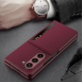 thumbnail image 3 of Compatible with Samsung Galaxy Z Fold 5 Wallet Case with Kickstand Leather Shockproof Business Case-Red, 3 of 9