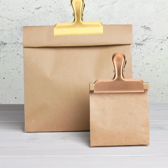 HEANUJJ Whamvox 4-Pack Heavy Duty Stainless Steel Chip Bag Clips for Kitchen and Food Storage