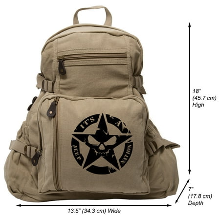 It's a Jeep Nation Heavyweight Canvas Backpack