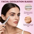 thumbnail image 3 of Eyebrow Razor and  Razor for Women,  Metal Handle with 12 Refill  and Protective  Cap, Eyebrow Hair Trimmer -, 3 of 6