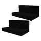 thumbnail image 5 of Fundas de cojín para Camper, 2 piezas, fundas para asientos de RV, funda de cojín para asiento de sofá fácil de instalar, funda de cojín para comedor negro, 5 of 8