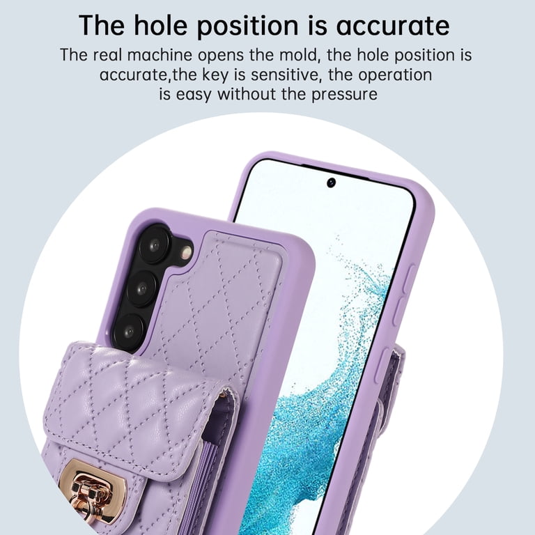 Nalacover Crossbody Wallet Case for Samsung S21, [6 Card Slots