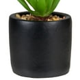thumbnail image 3 of 7" Green Artificial Sword Grass in Black Pot, 3 of 5