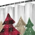 thumbnail image 3 of Christmas Tree Merry Christmas Shower Curtains,Reusable Bath Curtain with Hooks Basic Polyester Fabric Bathroom Curtains for Thanksgiving Day Fall Party Home Decor, 3 of 5
