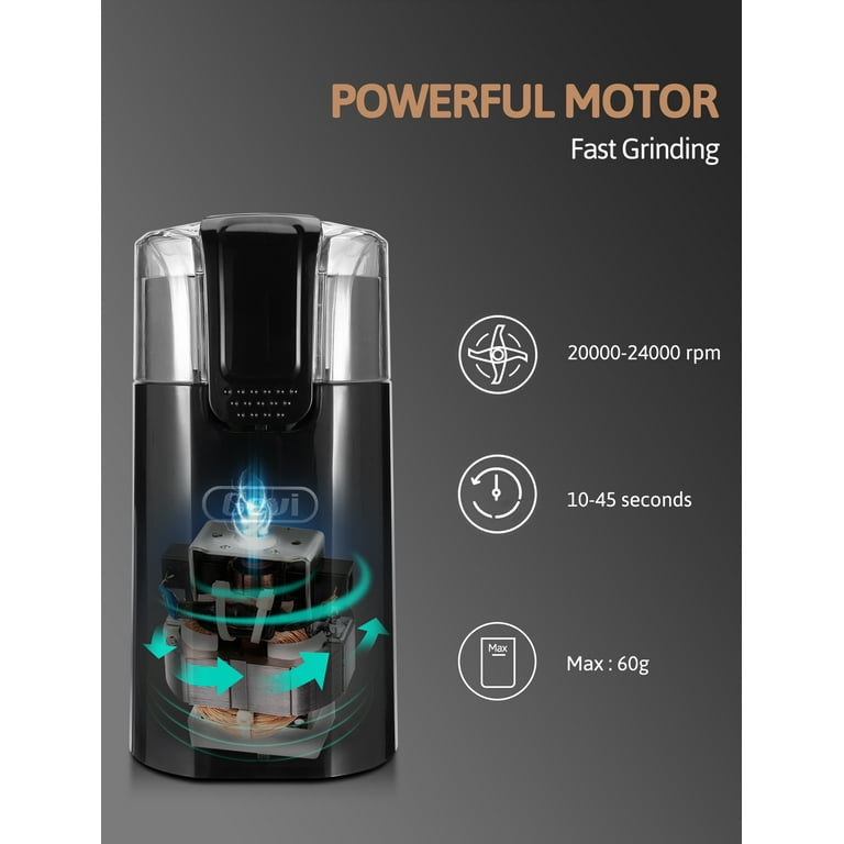 Gevi Electric Coffee Bean Grinder with Stainless Steel