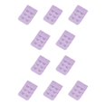 thumbnail image 3 of sweethay Correa de extensión Sujetador Extensor Hebilla 2 Gancho Transpirable Mujeres íntimas Botones coloridos Banda trasera 3 filas púrpura morado claro 10Conjunto, 3 of 6
