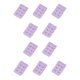 thumbnail image 2 of Guardurnaity Correa de extensión Extensores de sujetador Hebilla 2 Gancho Sujetador Accesorios íntimos transpirables Ajustable 3 filas púrpura morado claro 10Conjunto, 2 of 6