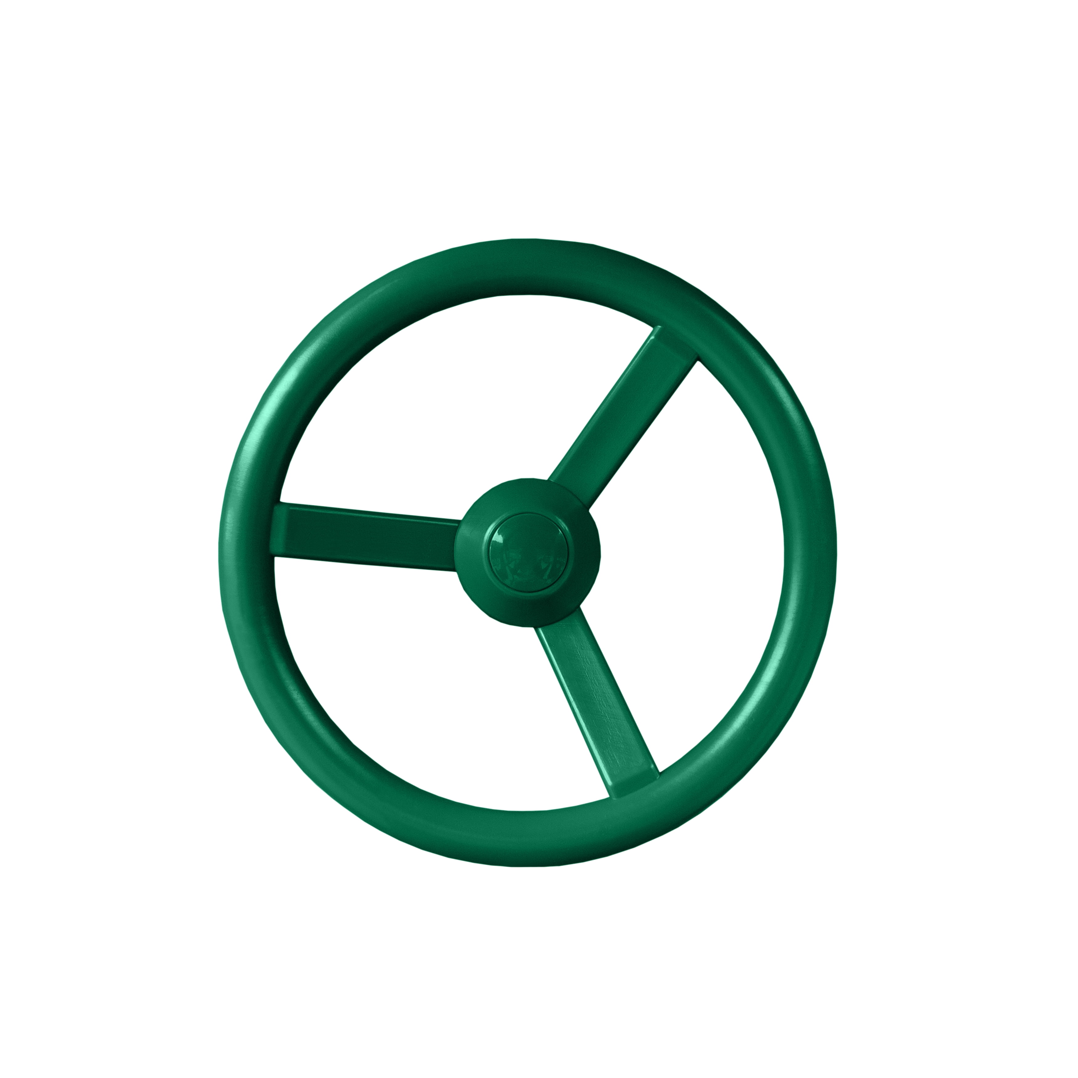 Steering Wheel 18.5 in Dia Large Polyethylene Design Surface Mounted in Green 