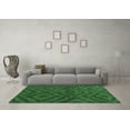 thumbnail image 3 of Ahgly Company Indoor Rectangle Abstract Emerald Green Modern Area Rugs, 6' x 9', 3 of 4