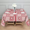 thumbnail image 3 of Pioneer Flower Floral Print Pattern Square Tablecloth, Waterproof Wipeable Spillproof Washable Table Cover for Home Kitchen Party and Daily Decor 42"x42", 3 of 6