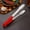 🔥 B_Base#11815, variant on Stainless Steel Food Tongs 304 Grade | Heavy Duty BBQ Grill Bread Sandwich Clip with Red Handle | Rustproof, Heat-Resistant, Secure Grip, Large Serving Utensil for Kitchen, Buffet, Party, Restaurant