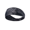 thumbnail image 2 of Luxtrada Sports Headbands for Men Women Non-Slip & Moisture Wicking Elastic Yoga Headband Hairband for Working Out, Running, Gym, Cycling (Camo Gray), 2 of 10