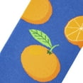 thumbnail image 4 of Cool Socks Oranges Fun Fruit Print Novelty Crew Socks for Women, 4 of 6