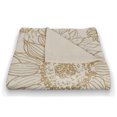 thumbnail image 3 of Creative Products Large Sunflower Head Gold and White 50 x 60 Coral Fleece Blanket, 3 of 3