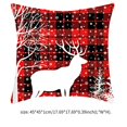thumbnail image 2 of Decoración Navideña Para El Hogar Funda De Almohada Estilo Asta Funda De Almohada Suave Asta De Navidad Funda De Almohada Con Hilo De Coser Limpio Cremallera Oculta Para El Hogar Hotel Oficina Moyic HA017709-00, 2 of 7