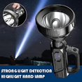 thumbnail image 2 of Mgcok Linternas LED recargables súper brillantes Foco de mano Linterna táctica de 90000 lúmenes Linternas recargables impermeables Ipx6 (negro) 37, 2 of 5