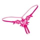 thumbnail image 2 of Bragas de encaje huecas para mujer que abren tangas con de cuerdas bragas bragas ropa interior - Rosado Un tamaño Soledad Bragas sin entrepierna para mujer, 2 of 5