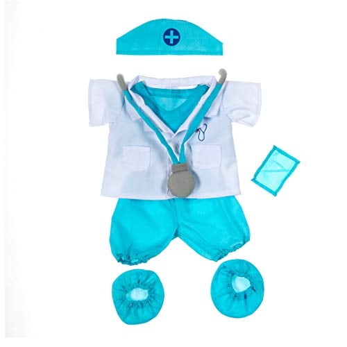 Disfraz de médico con forma de oso de peluche The Bear Factory para animales de peluche 35 a 45 cm