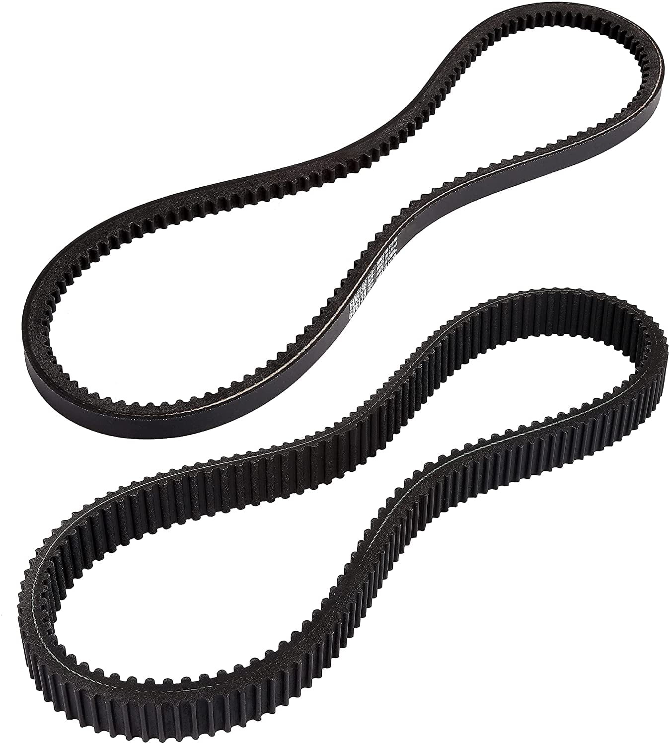 10L0L Golf Cart Clutch Drive Belt with Starter Belt Set Fit EZGO RXV TXT  2008-2011 with 13 HP Kawasaki Engines,Replaces OEM# 606136 606138