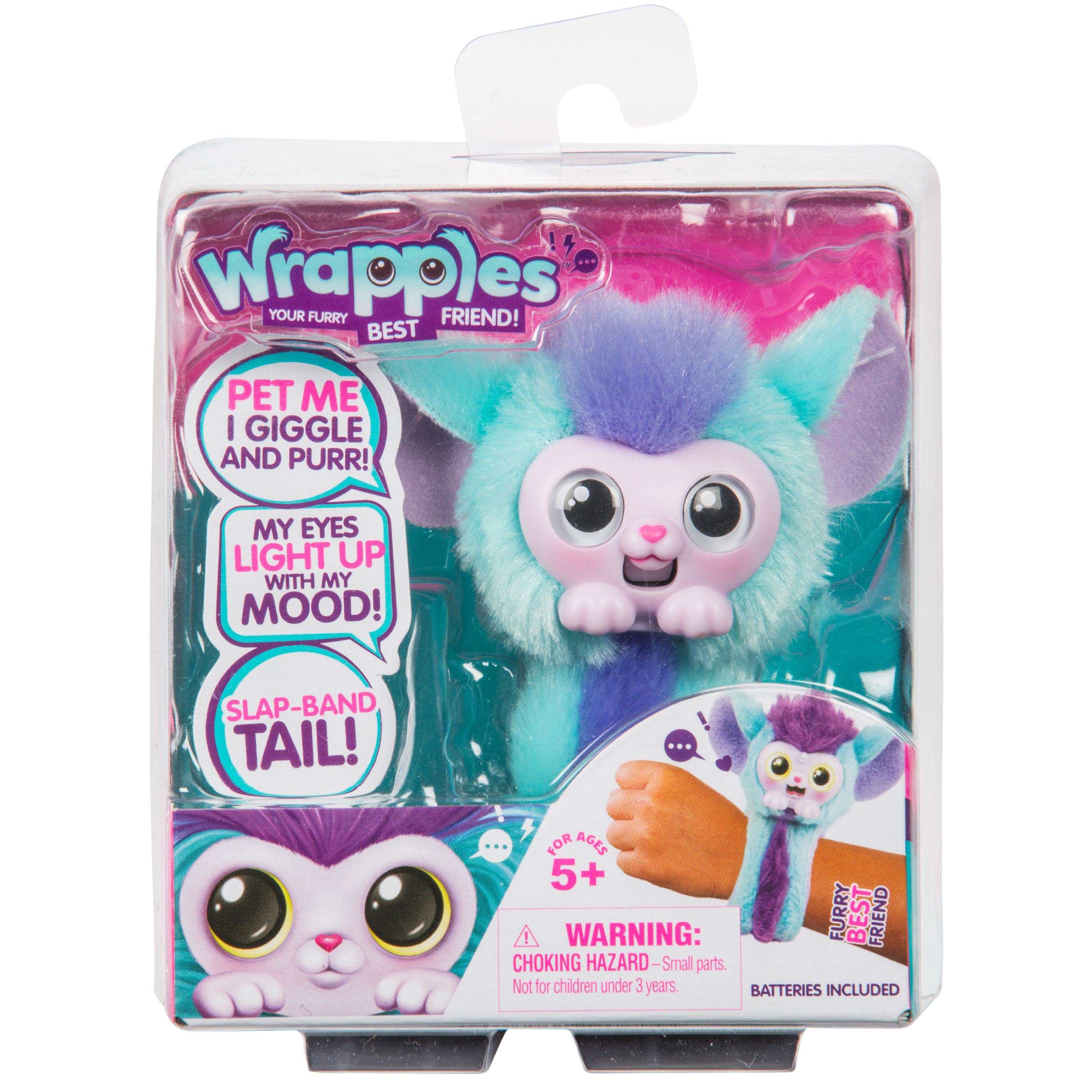 Little Live Wrapples Shylo, Electronic Pet with Slap Band Tail - image 3 of 12