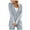 Gray, variant on Idoravan Women's Cardigans Fall and Winter Women's Casual Solid Long Cardigan Outwear Casual Tops Jacket Sweaters with Pocket