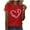 8Red, variant on Alkepwun Breast Cancer Printed Shirts for Women Sunflower Pink Ribbons T-Shirt Breast Cancer Awareness Tee Tops
