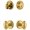 Lifetime Brass, variant on Grandeur 818090 Georgetown Solid Brass Single Cylinder Keyed Entry Knobset And Deadbolt